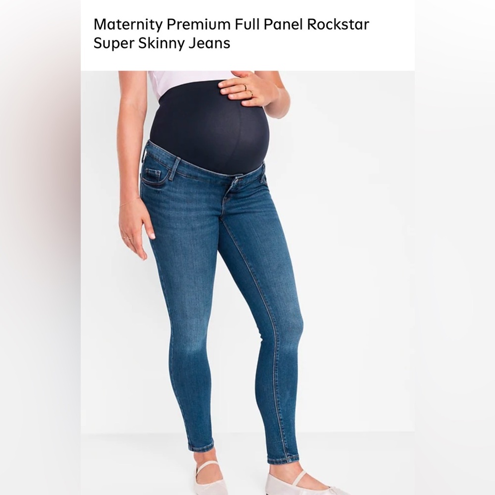Old Navy Maternity Rockstar Super Skinny Jeans